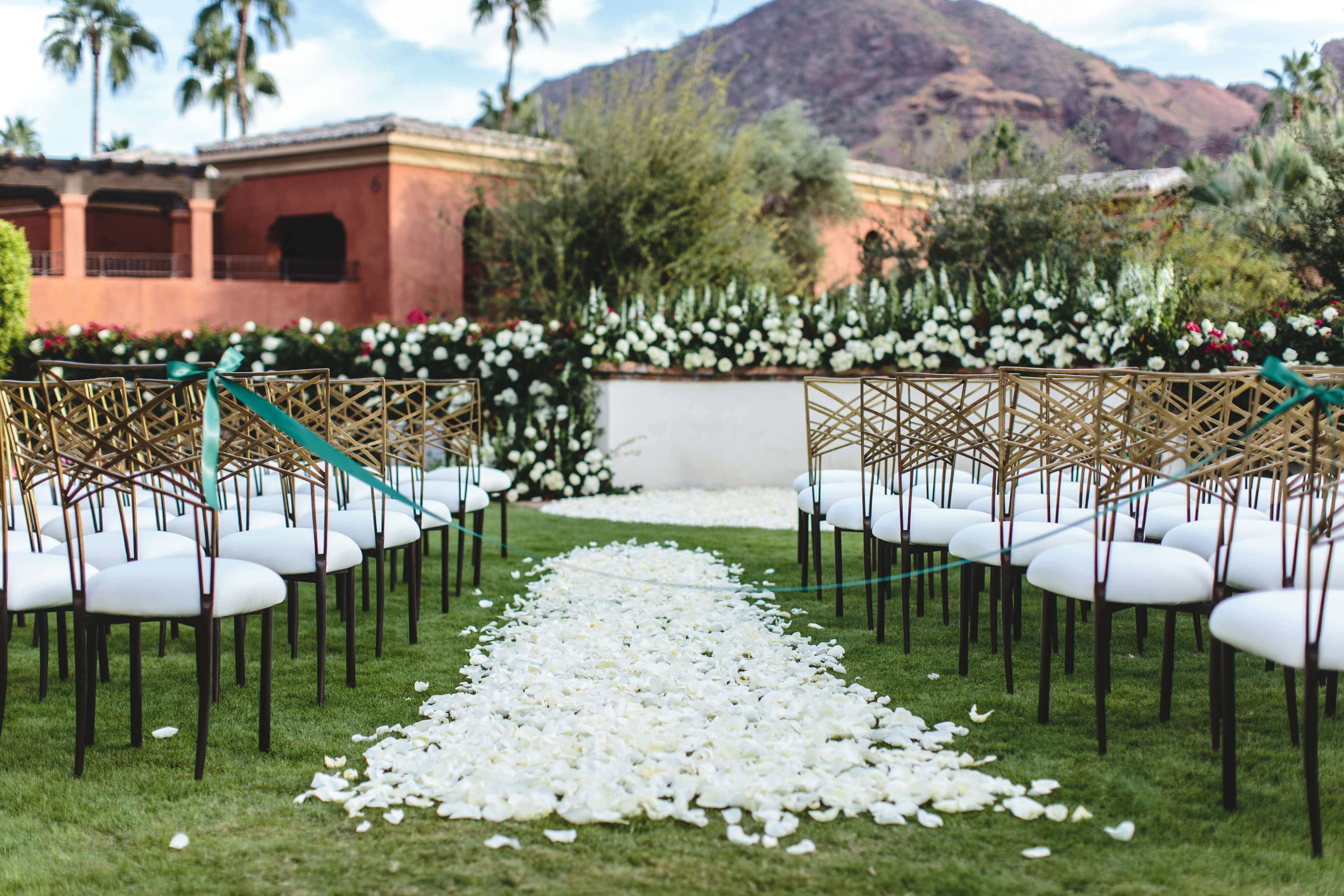 White flower ceremony, Montelucia Ceremony, Romantic ceremony