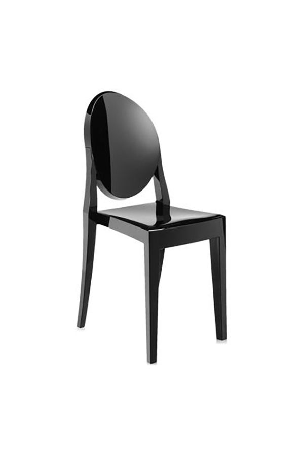 Black ghost chair